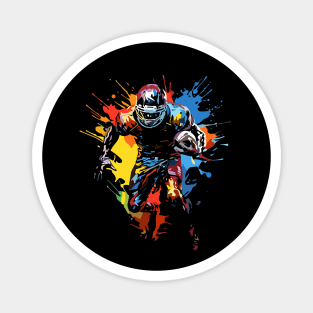 Football player paint splash Gift Magnet